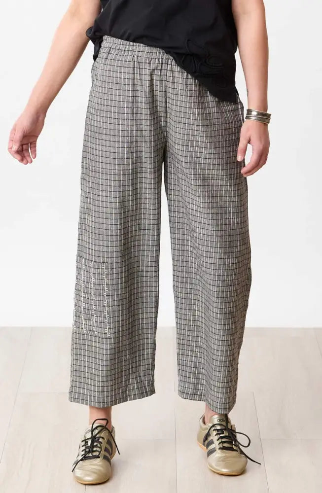 Kesari Pull-On Cargo Crop Pant - Grey