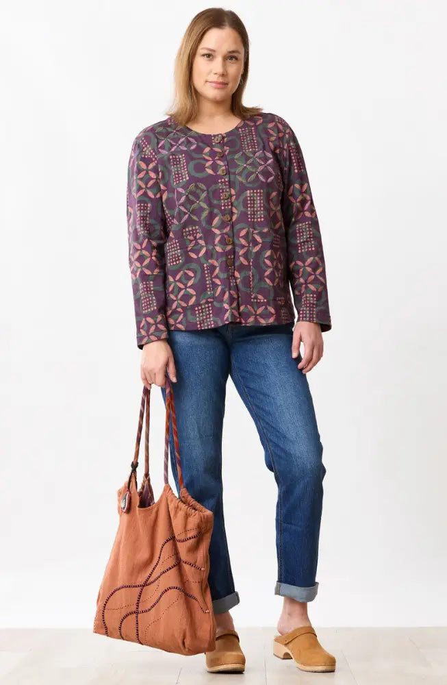 Marla Textured Cotton Bag - Earthenware