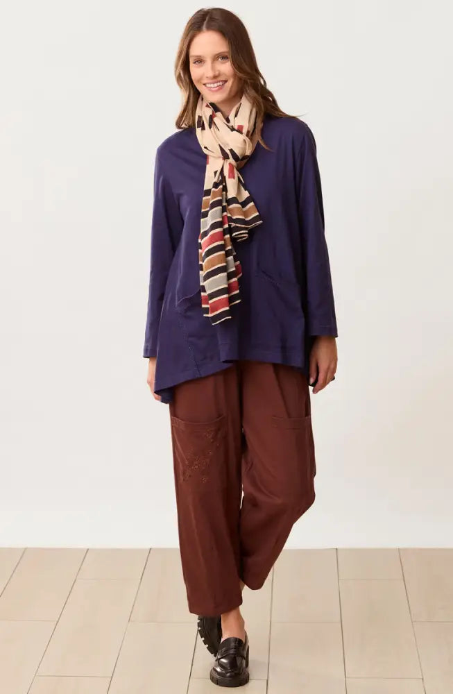 Scarf - Tan/Multi