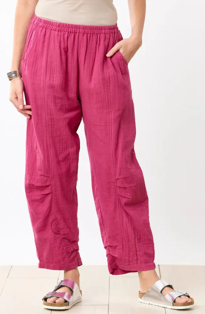 Subhi Double Gauze Tapered-Leg Pant