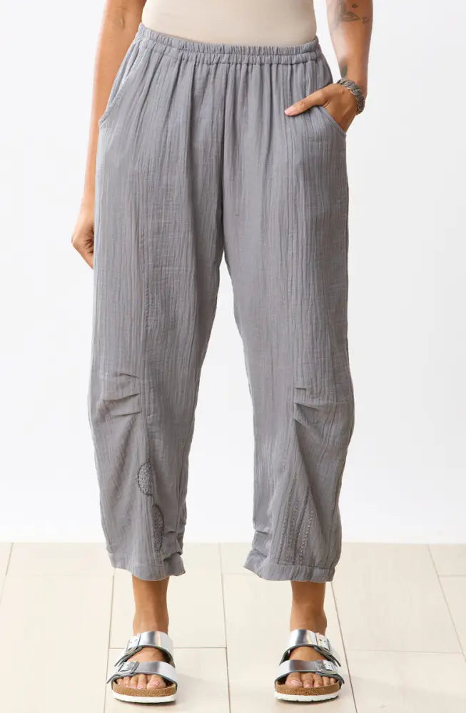 Subhi Double Gauze Tapered-Leg Pant