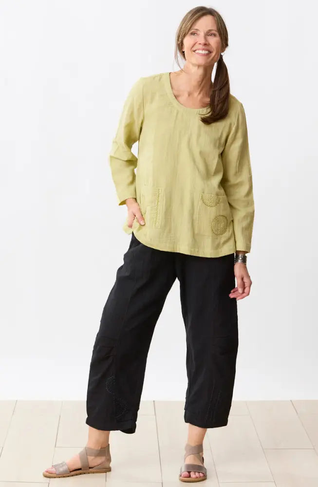 Subhi Double Gauze Tapered-Leg Pant